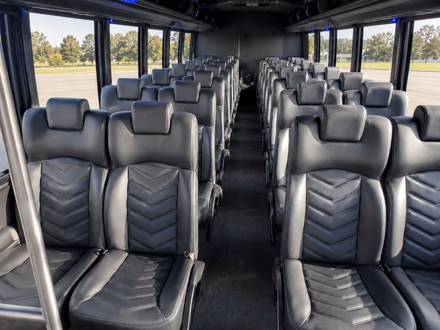 aurora 18 passenger minibus interior