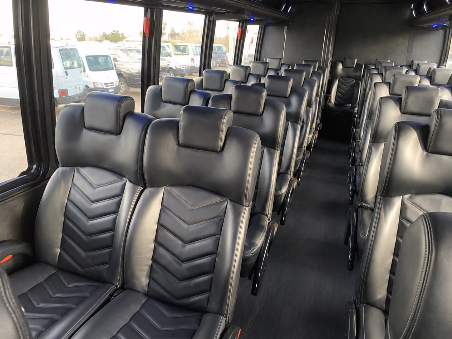 aurora 20 passenger minibus inside