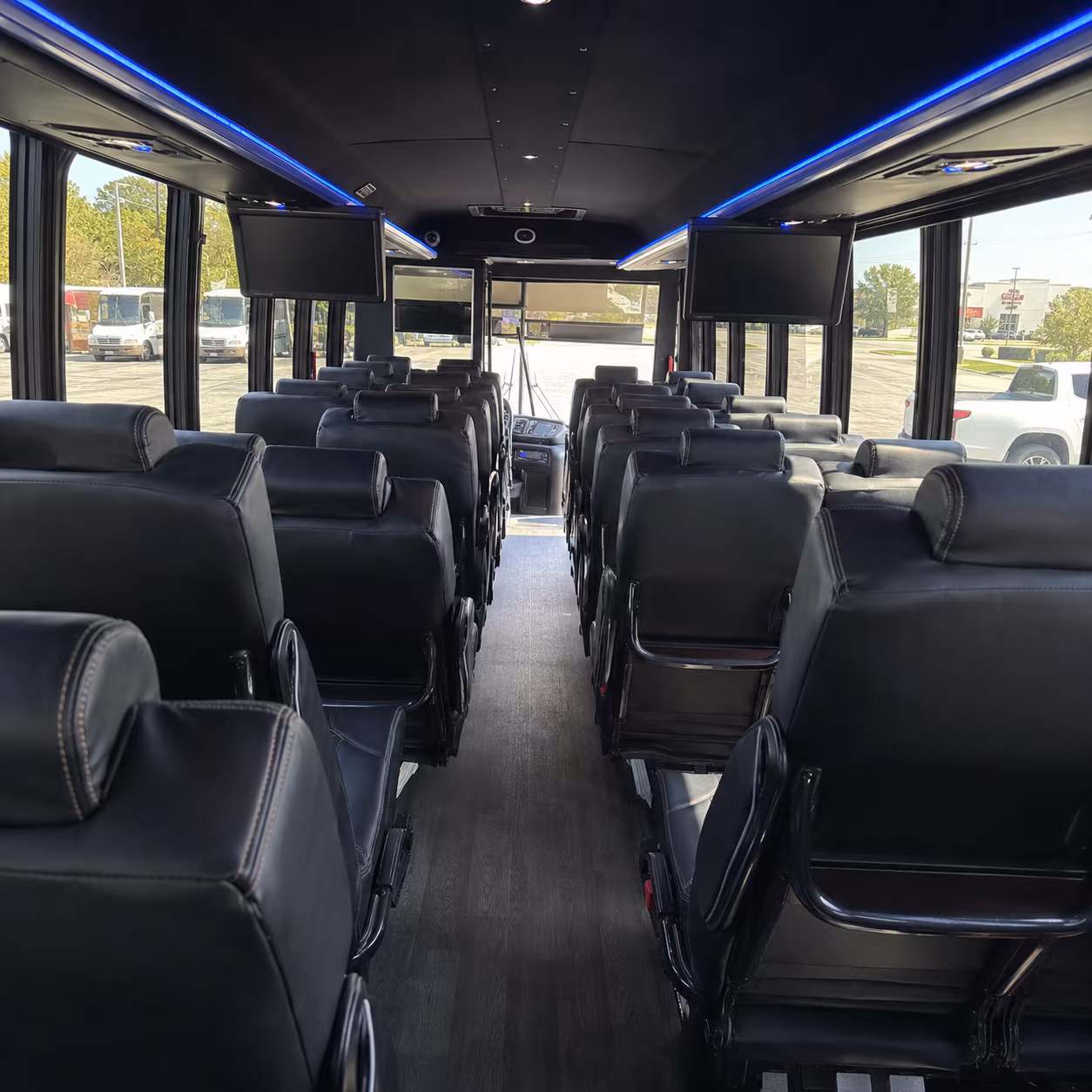 aurora 25 passenger minibus interior