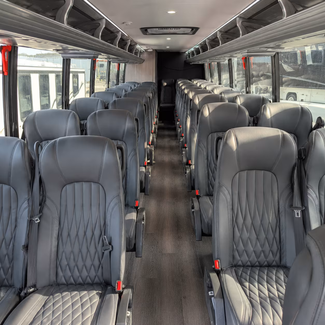 aurora 28 passenger minibus inside