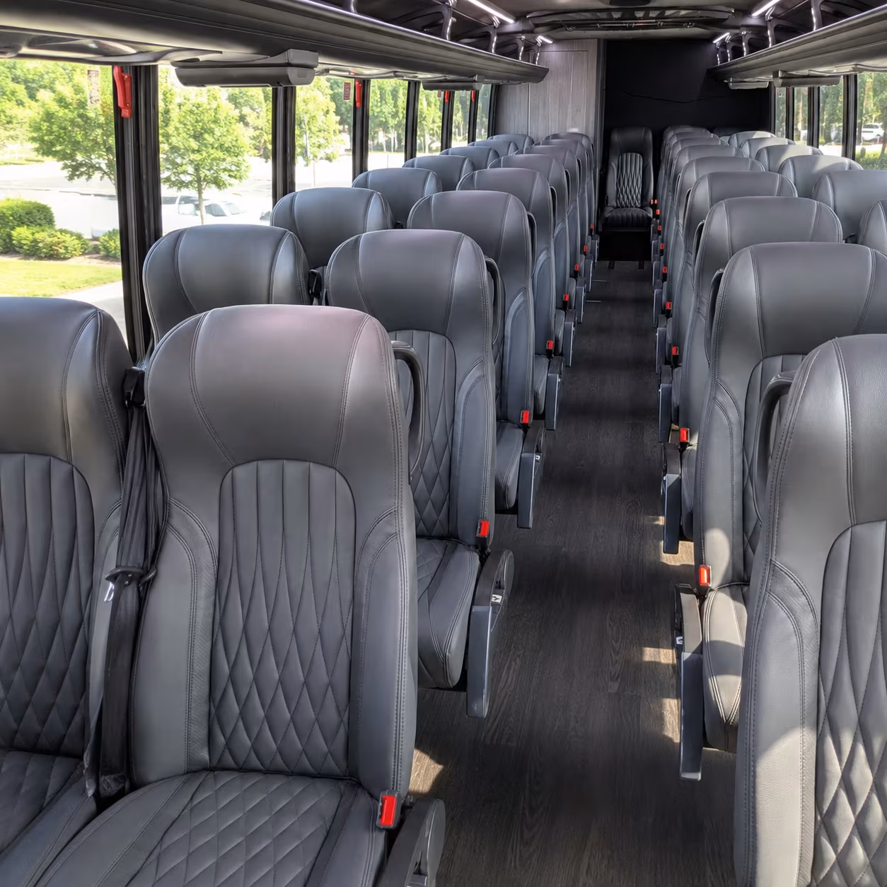 aurora 30 passenger minibus inside