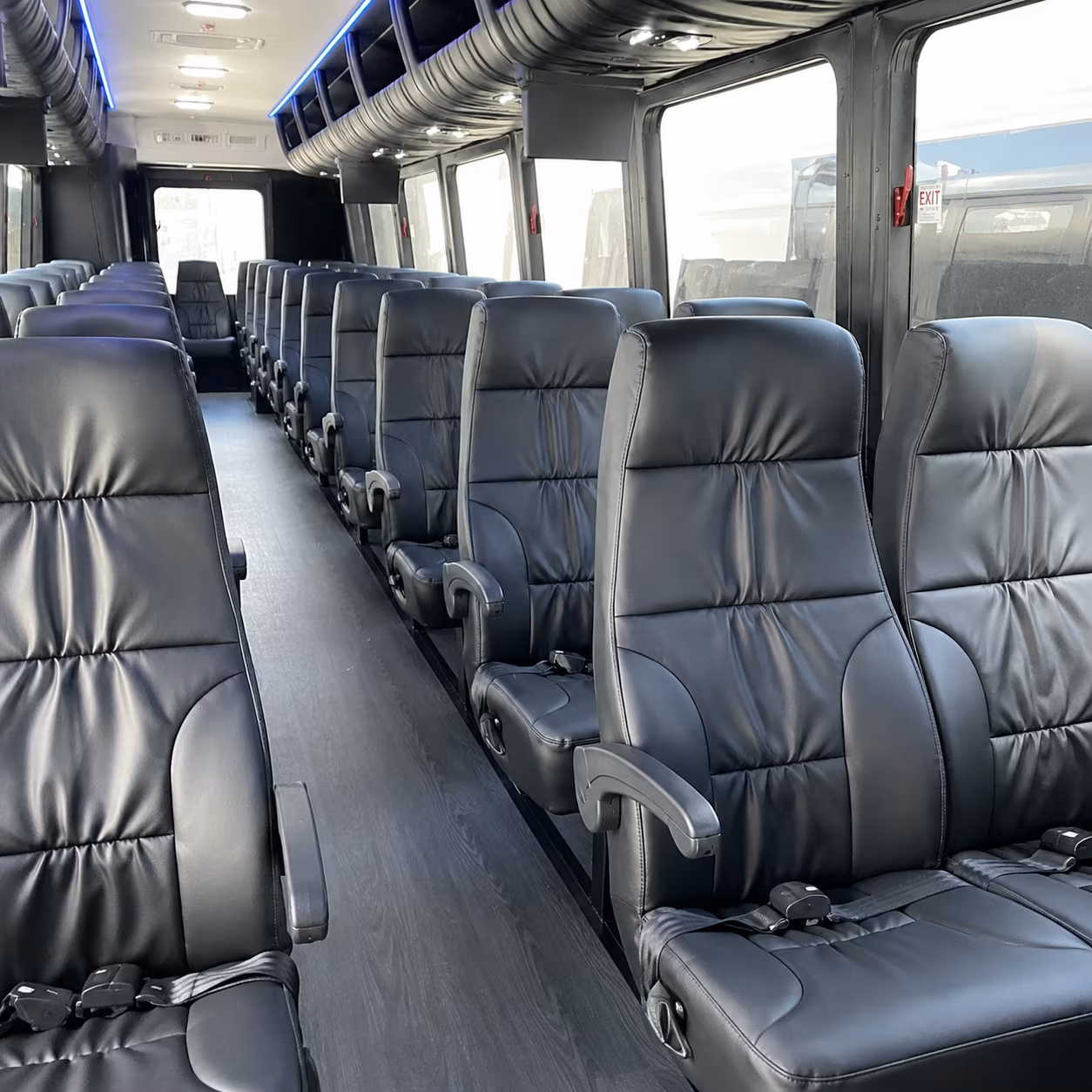 aurora 30 passenger minibus interior