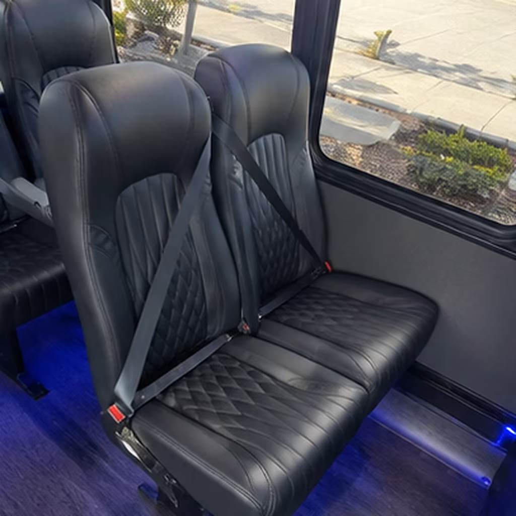 aurora 35 passenger minibus inside
