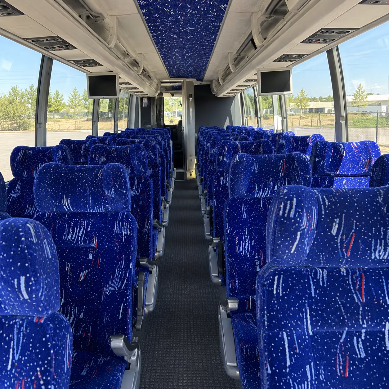 aurora 54 passenger charter bus interior