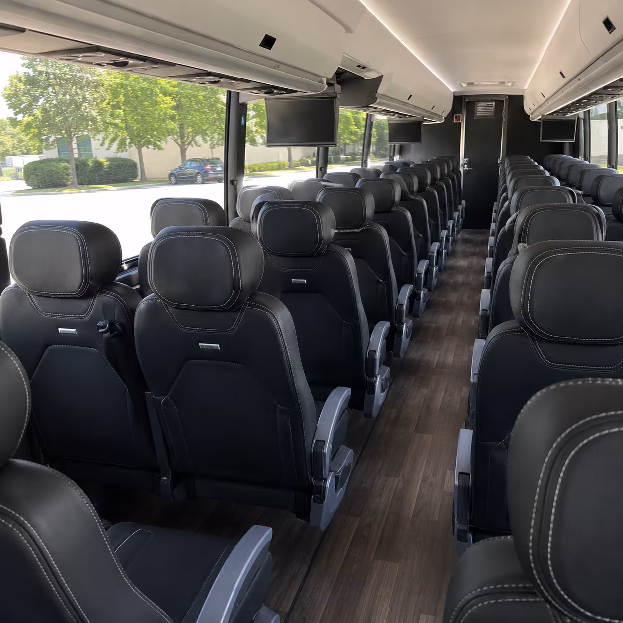 aurora 56 passenger charter bus interior