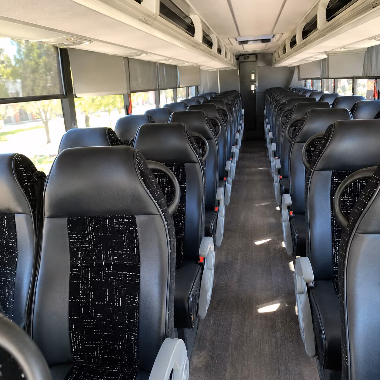 aurora charter bus interior