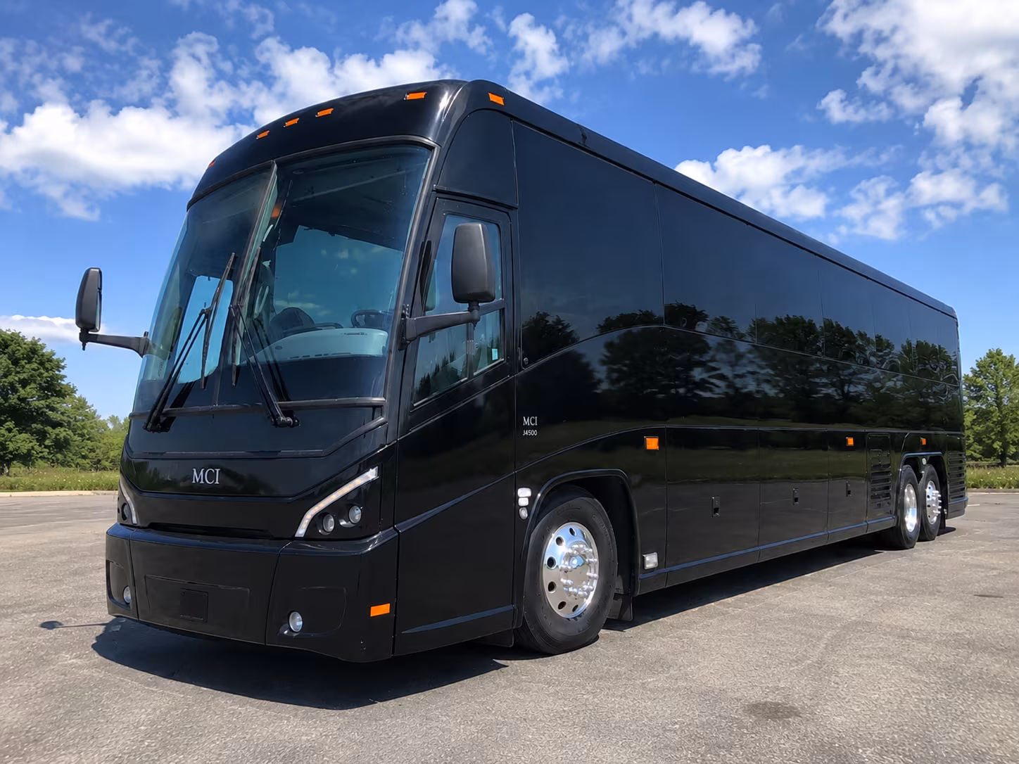 aurora long distance charter bus rental