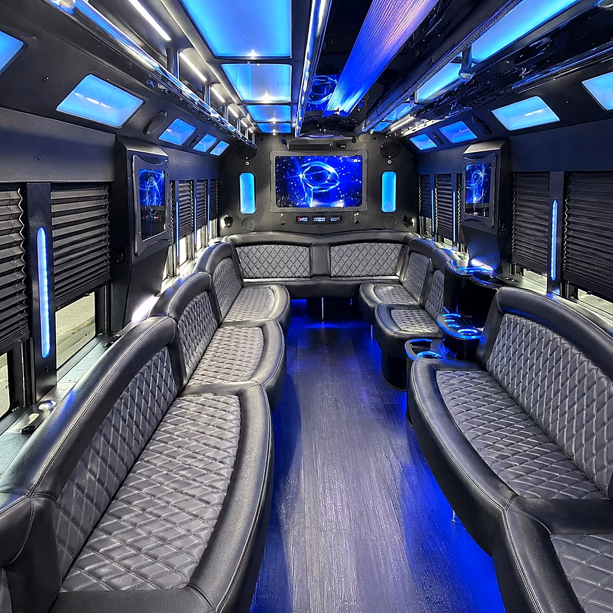 aurora party bus inside